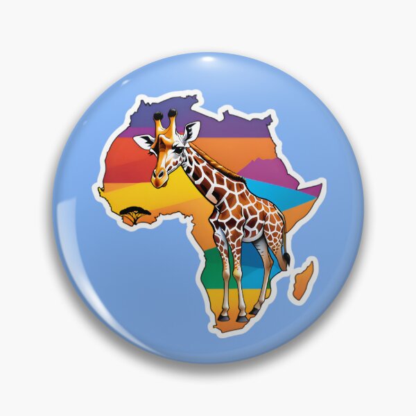 Item preview, Map Of Africa With A Giraffe designed and sold by TheArtOfPat.