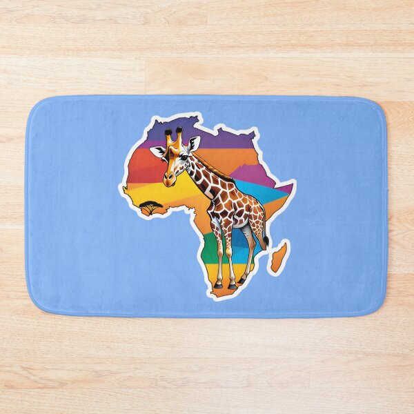 Item preview, Map Of Africa With A Giraffe designed and sold by TheArtOfPat.