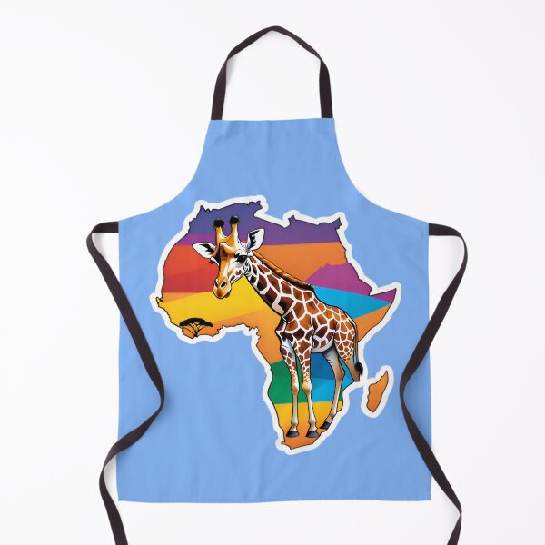 Item preview, Map Of Africa With A Giraffe designed and sold by TheArtOfPat.