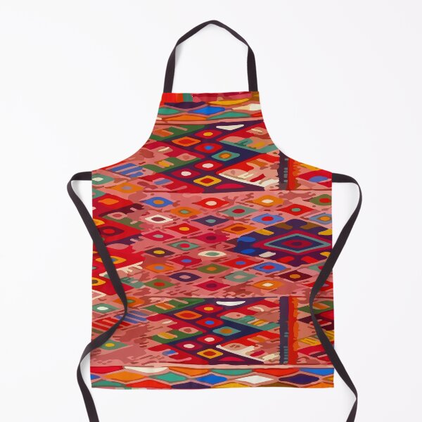 Item preview, Bright orange maya textile vintage mexican embroidery maximalist decor designed and sold by T-Mex.