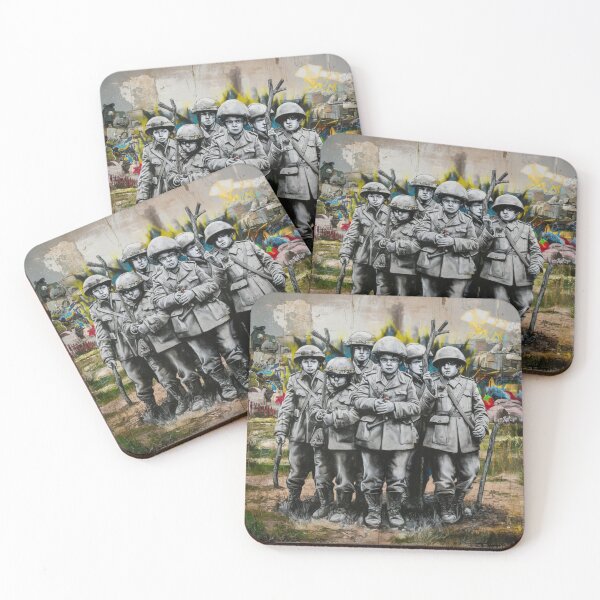 Item preview, Banksy Street Art Childs Soliders Peace designed and sold by martin max.