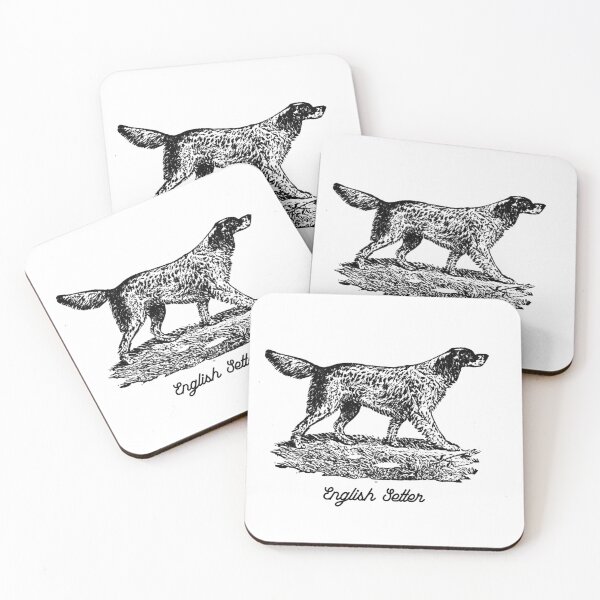 Artikelvorschau, Englischer Setter - Vintage Black entworfen und verkauft von Kappadog.