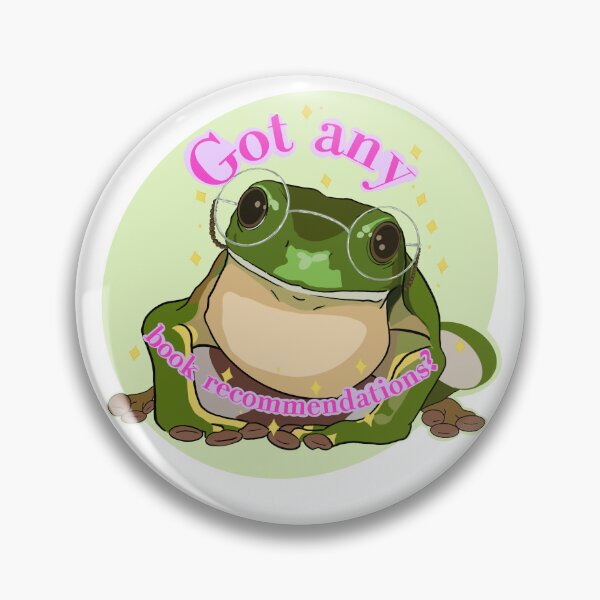 Item preview, Girly Book recommendation frog  designed and sold by Coyoteartshoppe.