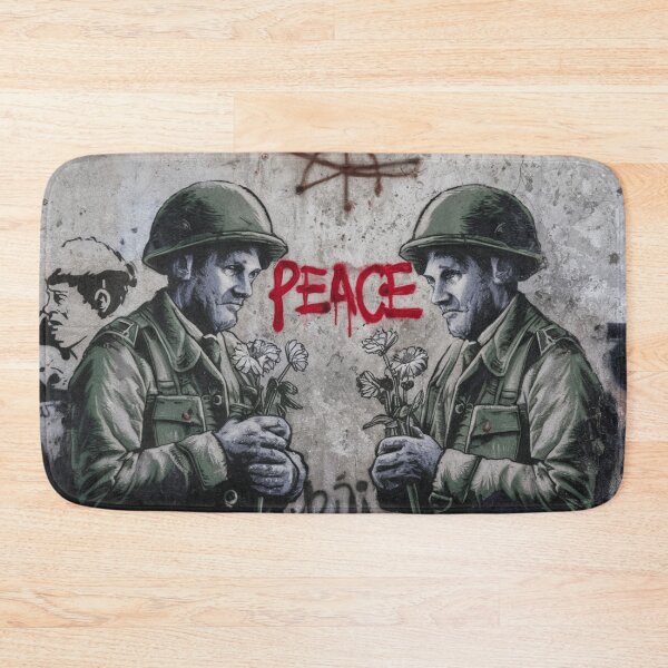 Item preview, Banksy Street Soliders With Flower Peace designed and sold by martin max.