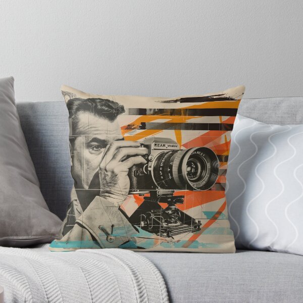 Item preview, Retro Rear Window Hitchcock Inspired Retro Pop Art designed and sold by Mystikos Art.