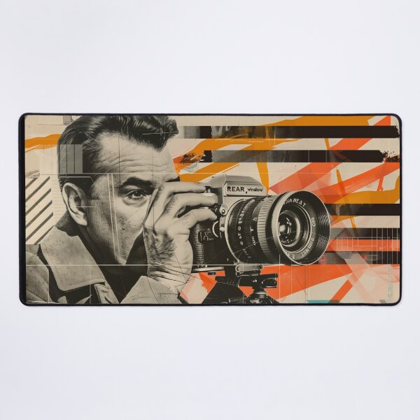 Item preview, Retro Rear Window Hitchcock Inspired Retro Pop Art designed and sold by Mystikos Art.