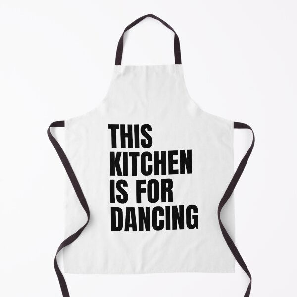 Item preview, This Kitchen is For Dancing - Black & White designed and sold by KarolinaPaz.