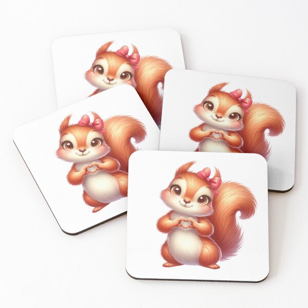 Item preview, Adorable squirrel giving a hug! designed and sold by fribabywonder.