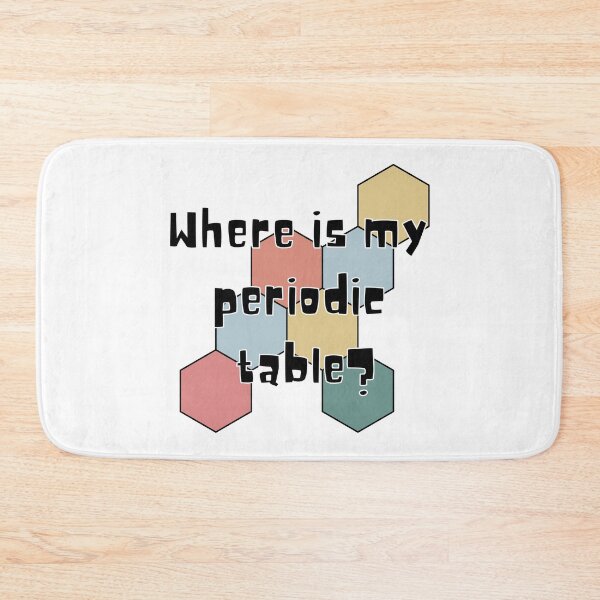 Item preview, where is my periodic table? designed and sold by ScienceCorner.