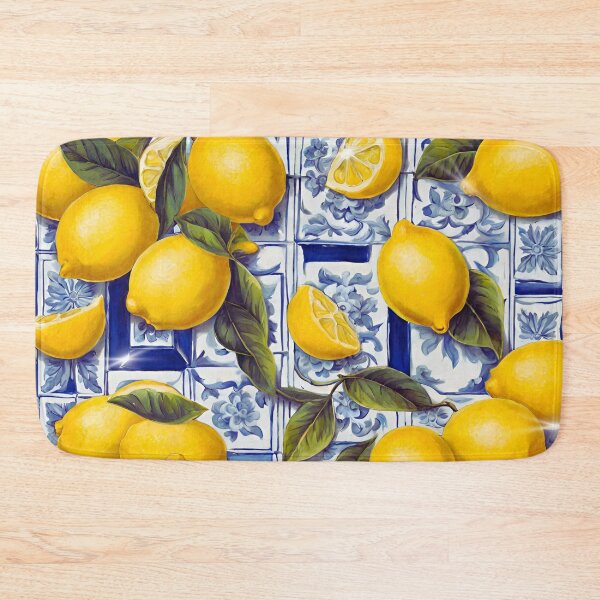 Item preview, Lemon tile Mediterranean style designed and sold by Kiraguapa.