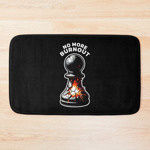 Item preview, Pawn decides no more burnout, chess piece illustration designed and sold by Dizartico.