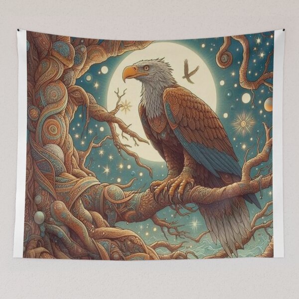 Item preview,  Hraesvelg, the sacred eagle of Yggdrasil and guardian of storms. designed and sold by Jonrir-Seidr.