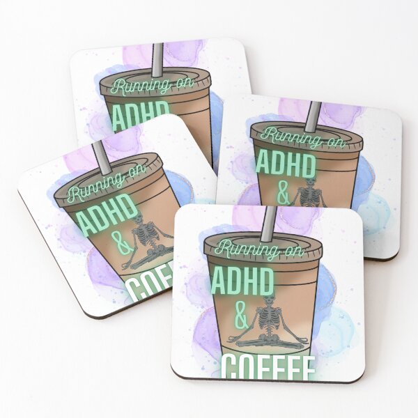Item preview, Running on ADHD and coffee designed and sold by loveannastacia.