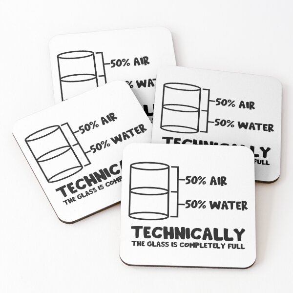 Item preview, Technically The Glass Is Full designed and sold by ScienceCorner.