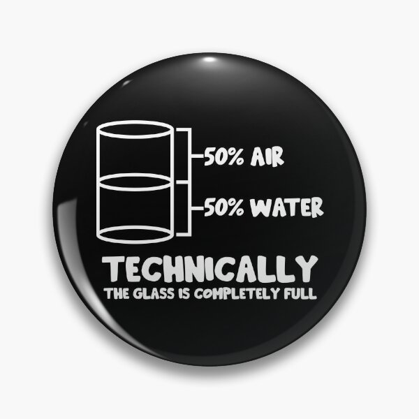 Item preview, Technically The Glass Is Full designed and sold by ScienceCorner.