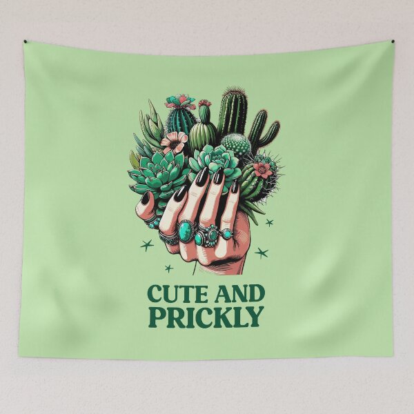 Item preview, Boho Hand Holding Cactus: "Cute and Prickly" designed and sold by SesameTees.