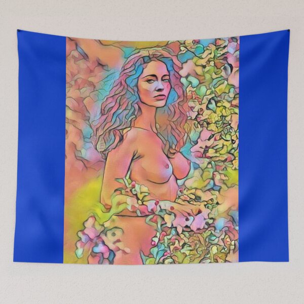 Item preview, Semi-abstract digital painting of female nude model. designed and sold by pulchritude560.