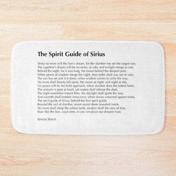 Item preview, The Spirit Guide of Sirius Poem Collector's Edition designed and sold by Pamela Storch.