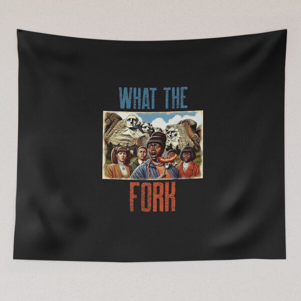Item preview, Get Forked, Sausage on a Fork. Girls at Mount Rushmore, What the Fork designed and sold by Get-Forked.