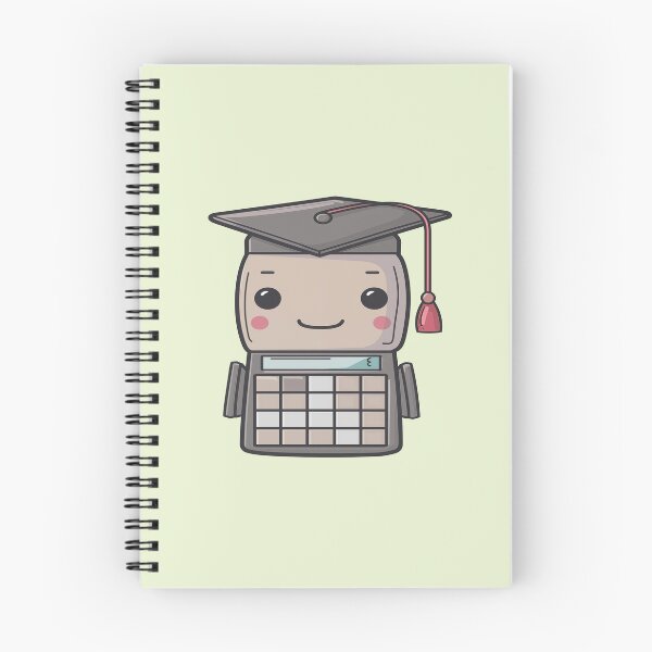 Item preview, Calculator wearing a graduation cap representing school and mathematics designed and sold by FWLKIT.