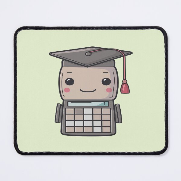 Item preview, Calculator wearing a graduation cap representing school and mathematics designed and sold by FWLKIT.