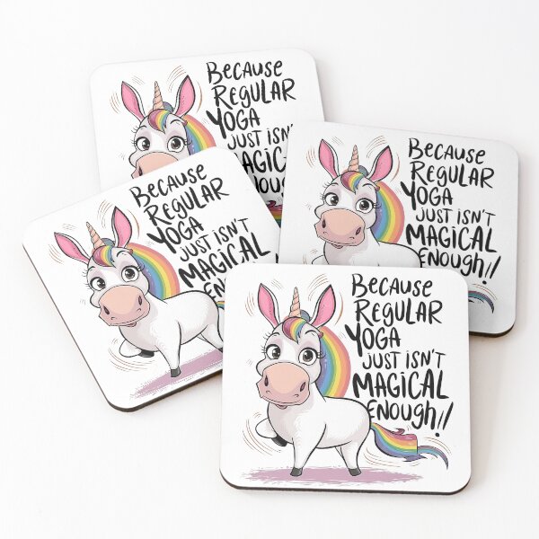 Item preview, unicorne doing yoga ! designed and sold by NebulaWhimsy.