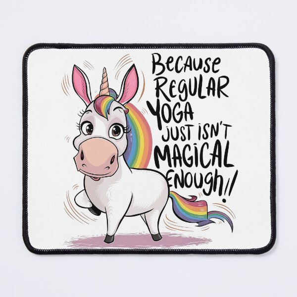 Item preview, unicorne doing yoga ! designed and sold by NebulaWhimsy.