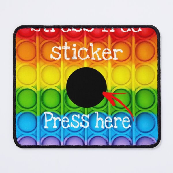 Item preview, Stress Free Sticker with press dot designed and sold by ptchris65.