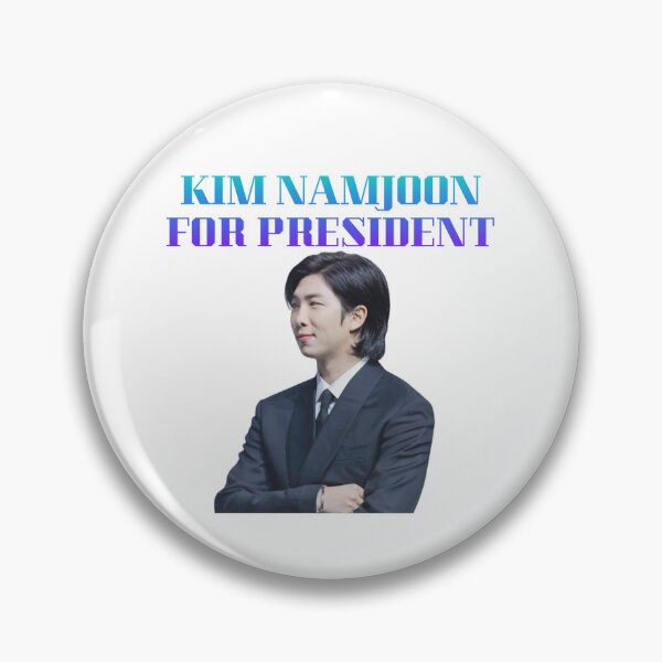 Item preview, Kim Namjoon for president BTS  designed and sold by Darkpikachuuu.