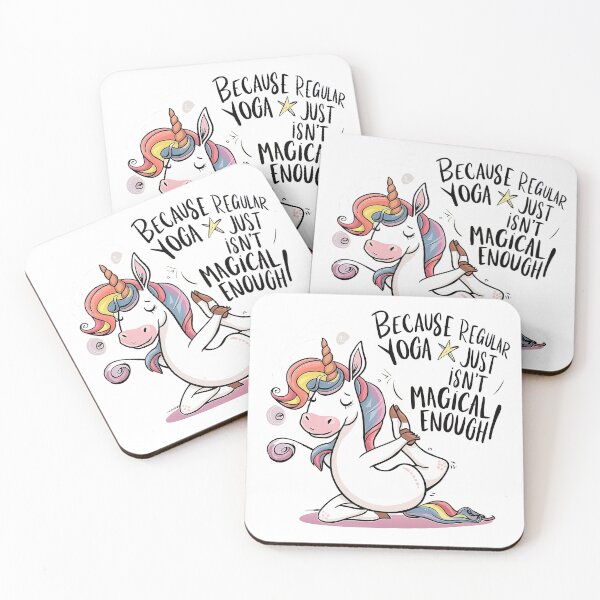 Item preview, unicorne doing yoga ! designed and sold by NebulaWhimsy.