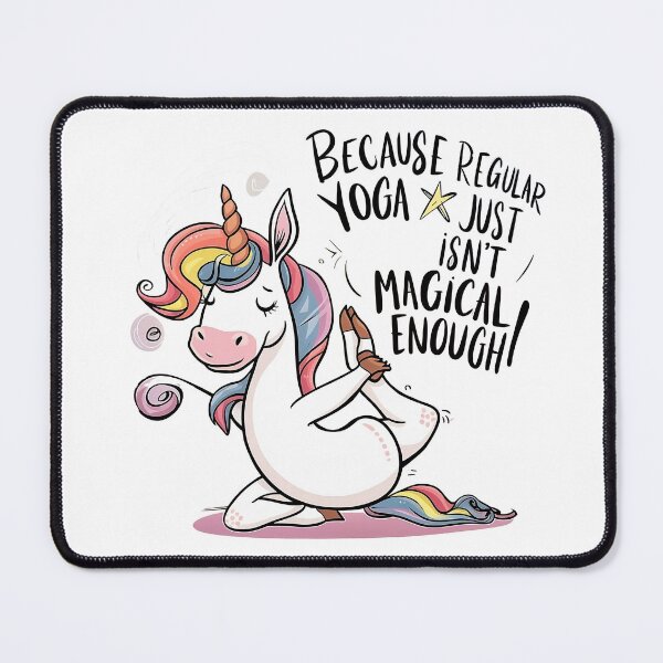 Item preview, unicorne doing yoga ! designed and sold by NebulaWhimsy.