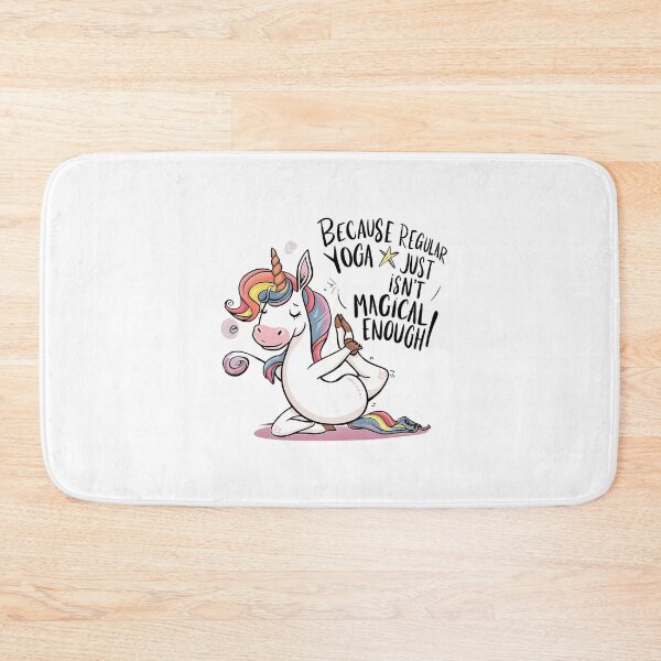 Item preview, unicorne doing yoga ! designed and sold by NebulaWhimsy.