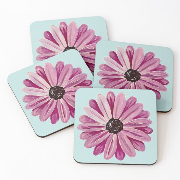 Item preview, Pretty Pink and Purple Daisy Flower with Blue designed and sold by Bekah Grace.