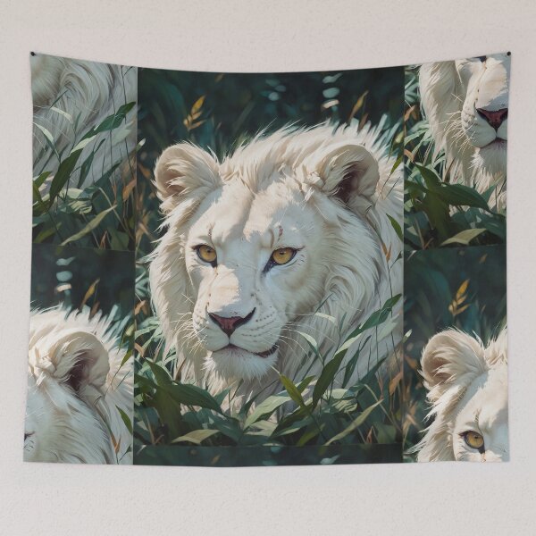 Item preview, Spirit Lion - Rare White Lion designed and sold by NaturePrints.