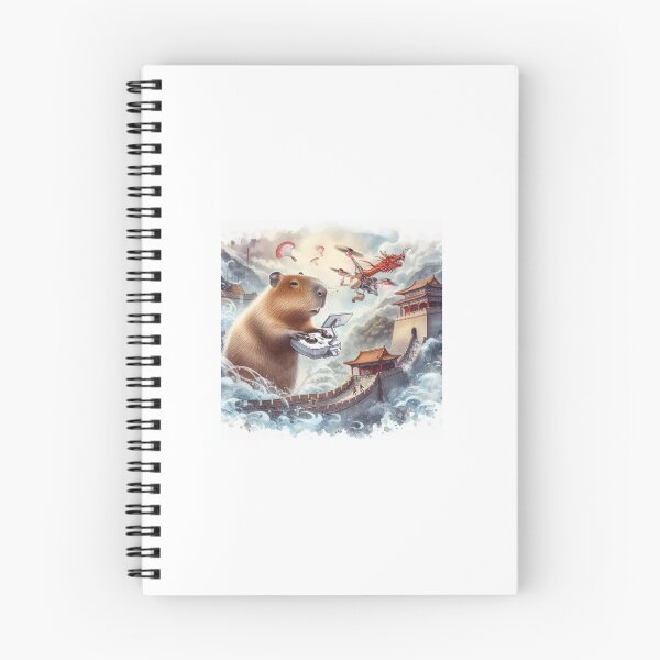 Item preview, Capybara Flying a drone at The Great Wall4 designed and sold by Capybara Art Lover.