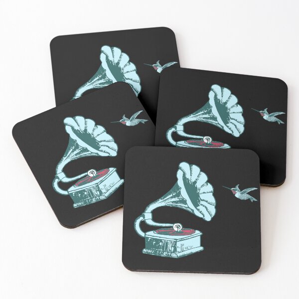 Item preview, gramophone phonograph record player with hummingbird  designed and sold by WillowNox7.