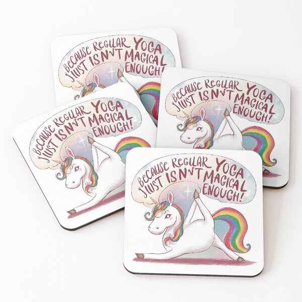 Item preview, unicorne doing yoga ! designed and sold by NebulaWhimsy.