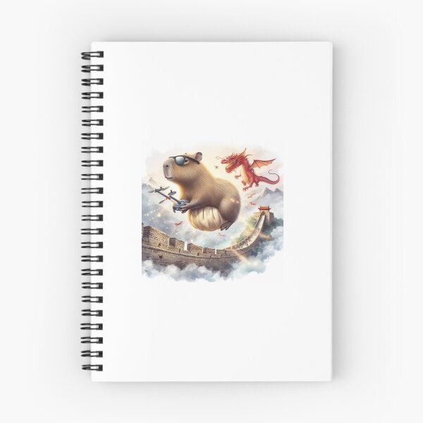 Item preview, Capybara Flying a drone at The Great Wall7 designed and sold by Capybara Art Lover.