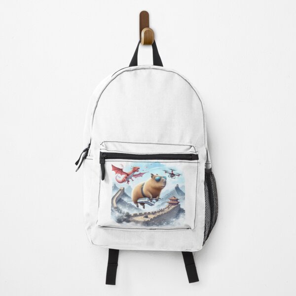 Item preview, Capybara Flying a drone at The Great Wall10 designed and sold by Capybara Art Lover.