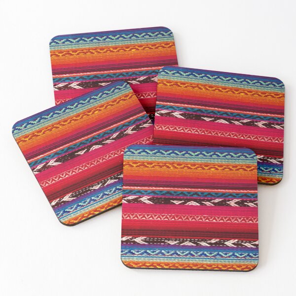 Item preview, Authentic mexican serape blanket vibrant vintage boho chic decor designed and sold by T-Mex.