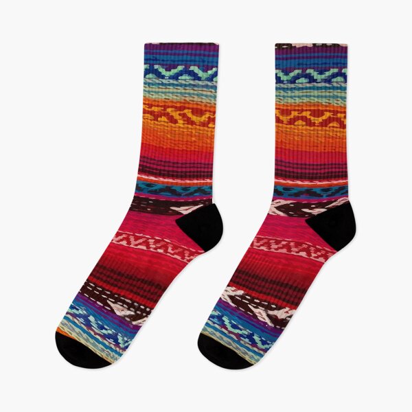 Item preview, Authentic mexican serape blanket vibrant vintage boho chic decor designed and sold by T-Mex.