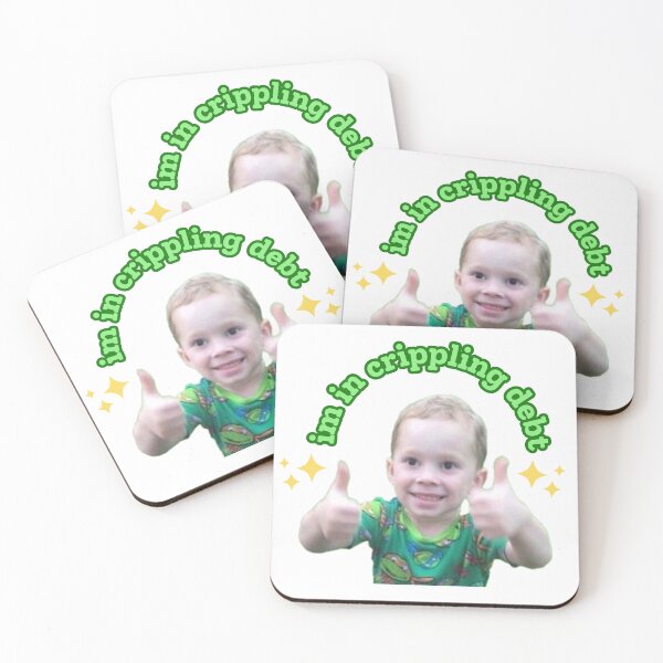 Item preview, im in crippling debt | Kid with his thumbs up  designed and sold by ConstoStore.