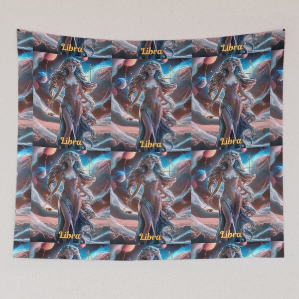 Item preview, Libra Zodiac, celestial goddess designed and sold by ZodiacWonders.