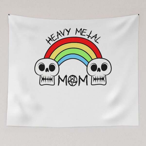Item preview, Heavy Metal Mom - Funny Skulls designed and sold by Candacelburtin1.