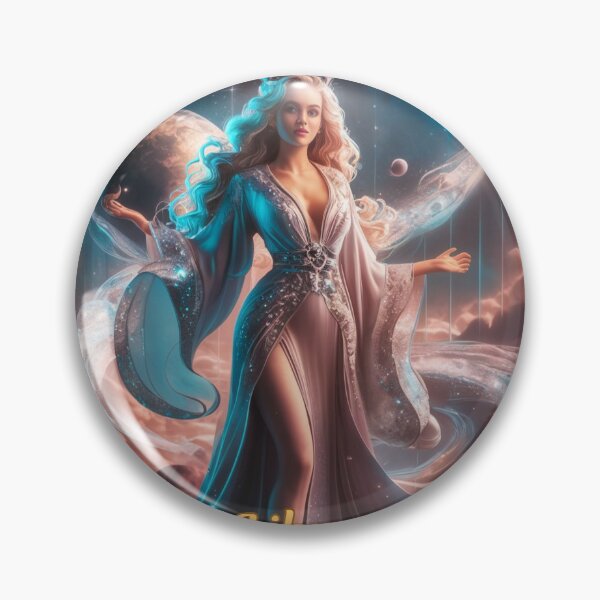 Item preview, Libra Zodiac, celestial goddess designed and sold by ZodiacWonders.