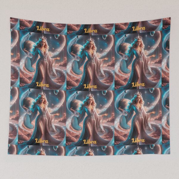 Item preview, Libra Zodiac, celestial goddess designed and sold by ZodiacWonders.