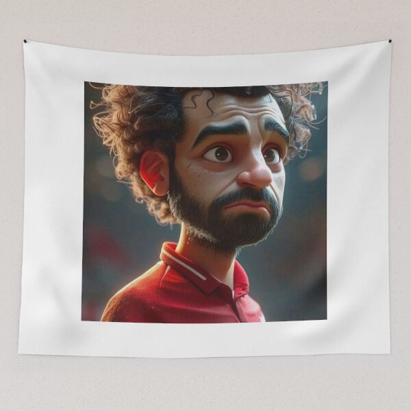 Artikelvorschau, Cartoonbild von Mohammed Salah entworfen und verkauft von AK.ARTS.