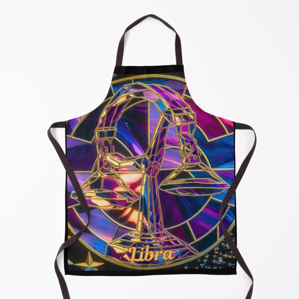Item preview, Libra Zodiac, stained glass designed and sold by ZodiacWonders.