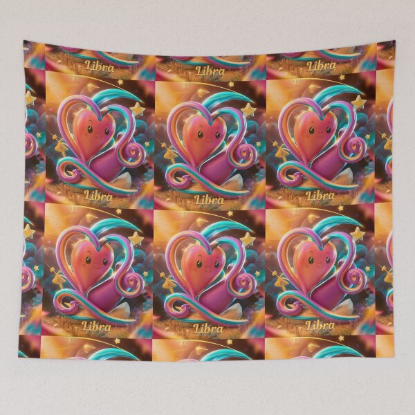 Item preview, Libra Zodiac, heart shape designed and sold by ZodiacWonders.