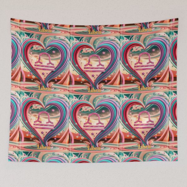 Item preview, Libra Zodiac, heart shape designed and sold by ZodiacWonders.